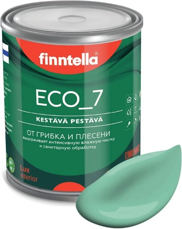 

Краска Finntella Eco 7 Viilea F-09-2-1-FL037 0.9 л (светло-бирюзовый)