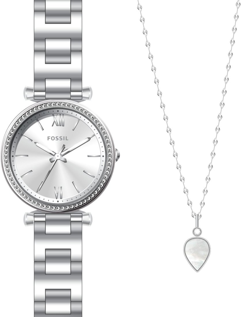 

Наручные часы с украшением Fossil Carlie ES5250SET