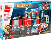 Fire Rescue 2808 Пожарная станция с машиной