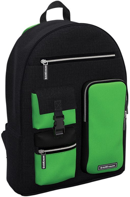 

Городской рюкзак Erich Krause ActiveLine Cargo 18L Black&Green 60377