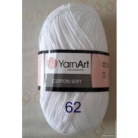 Пряжа для вязания Yarnart Cotton Soft 62 100 г 600 м (белоснежный)