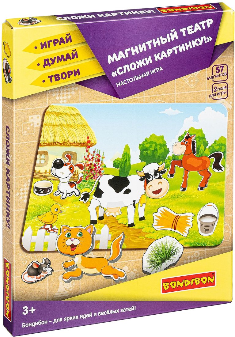 

Развивающая игра Bondibon Магнитный театр Сложи картинку ВВ4453