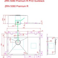 Кухонная мойка ZorG ZRN 5080 Premium R