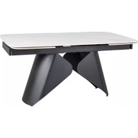 Кухонный стол Signal Armando 160-240/90 (белый/черный)