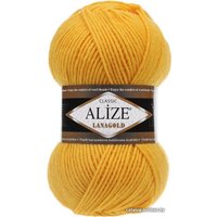 Пряжа для вязания Alize Lanagold 216 (240 м, желтый)