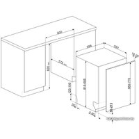 Встраиваемая посудомоечная машина Smeg STL62335LFR