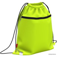 Мешок для обуви Erich Krause 50x41 Neon Yellow (с карманом на молнии) 49115