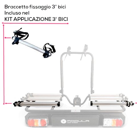 

Велобагажник на фаркоп Modula Bike Adaptor+Kit (на 1 велосипед)