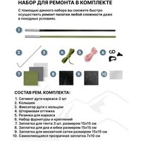 Треккинговая палатка RSP Outdoors River 4 (оливково-зелёный)