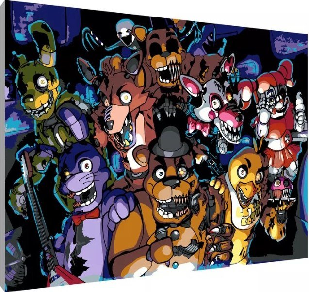 

Картина по номерам PaintLine Five Nights at Freddy’s PL-00227