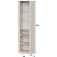 Шкаф-пенал NN мебель МС Калипсо К со стеклом (меланж) в Мозыре