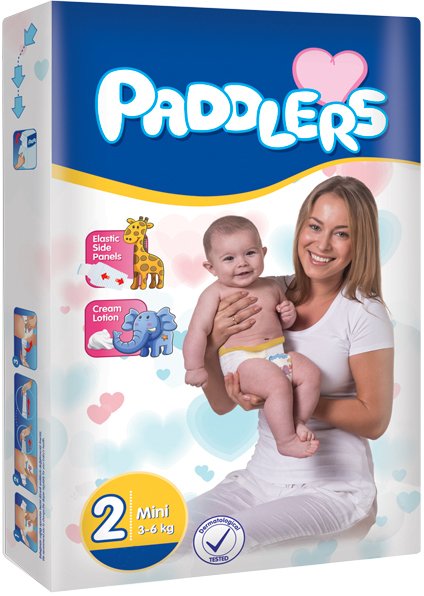 

Подгузники Paddlers Mini 3-6 кг (80 шт)
