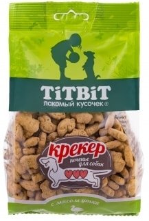 

Лакомство для собак TiTBiT Крекер с мясом утки 250 г