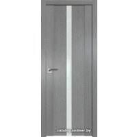 Межкомнатная дверь ProfilDoors 2.04XN L 40x200 (грувд серый, стекло lacobel белый лак)