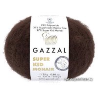 Пряжа для вязания Gazzal Super kid mohair new 64434 25 г 237 м (коричневый)