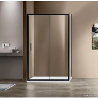 Душевой уголок Vincea Garda VSR-1G9012CLB (черный/прозрачное)