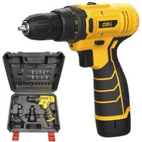 Дрель-шуруповерт Deli EDL-DZ12-6A2 (с 1-им АКБ, кейс)