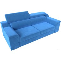 Диван Лига диванов Лига-003 117105 (велюр голубой)