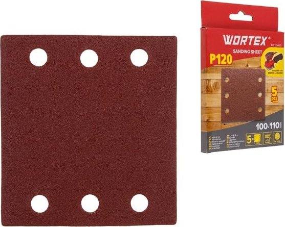 

Набор шлифлистов Wortex 1334431 (5шт)