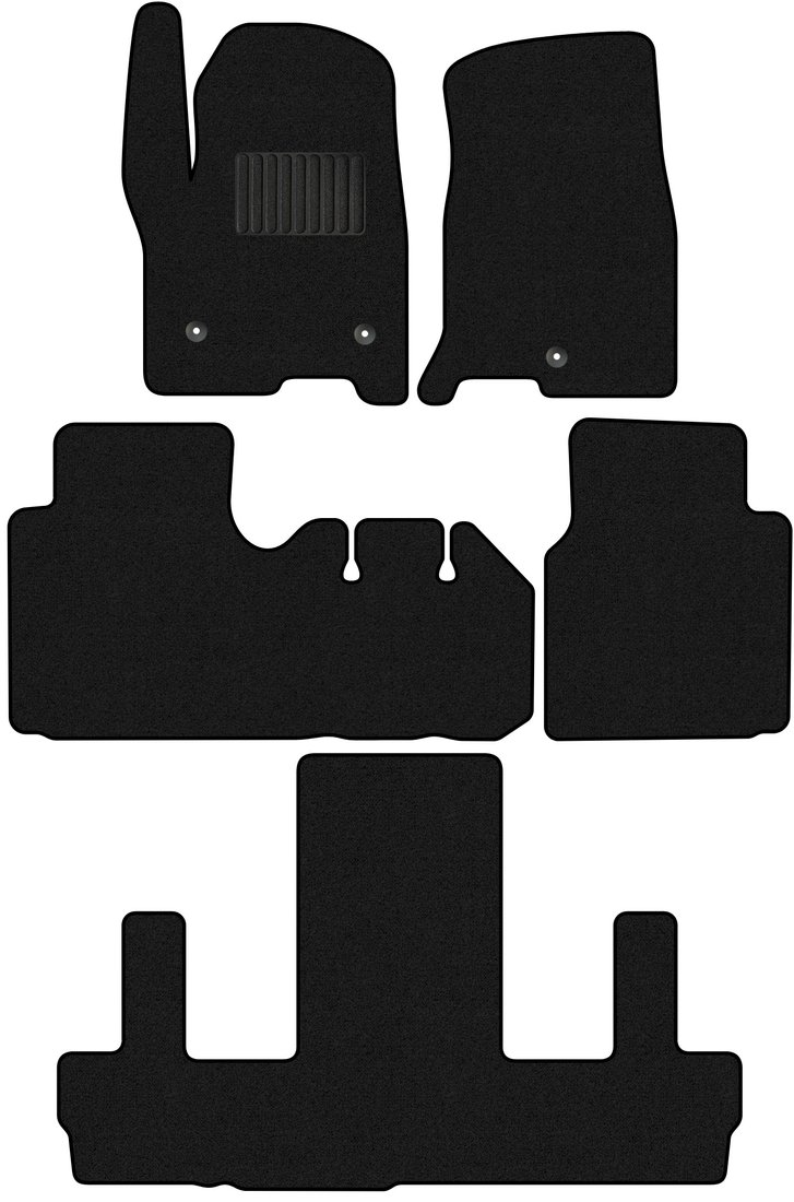 

Комплект ковриков для авто Alicosta GMC Yukon IV (suv / K2UG) 2014 - Н.В. +3 ряд (ворс)