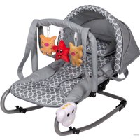 Шезлонг ForKiddy Enjoy Plus (серый в круги)