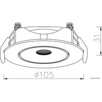 Точечный светильник Arte Lamp Kaus A4762PL-1WH