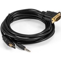 Кабель ExeGate EX-HDMIM-VGAM-3.5JackS-3.0