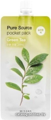 Missha Ночная маска для лица Pure Source Pocket Pack Green Tea 10 мл