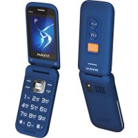 Кнопочный телефон Maxvi E5 up (синий)