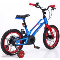 Детский велосипед Nialanti Magic 16 MD 2025 (синий, с комплектом защиты, разобранный)