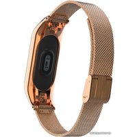 Браслет Xiaomi миланский сетчатый для Mi Band 3 (розовое золото)