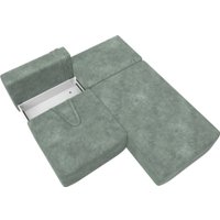 Угловой диван Лига диванов Лига-060 НПБ угол универсальный 129509 (велюр Brut 08 зеленый)