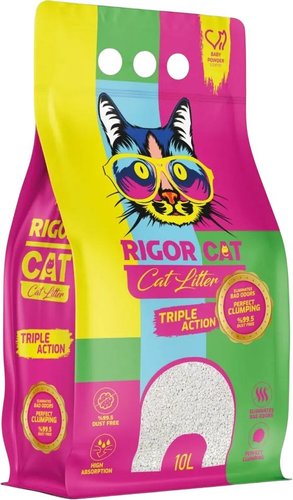 Наполнитель для туалета Rigor Cat Детская присыпка (10л)
