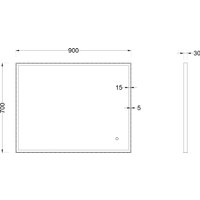  Roxen Зеркало Sigma 510210-90GM 90x70