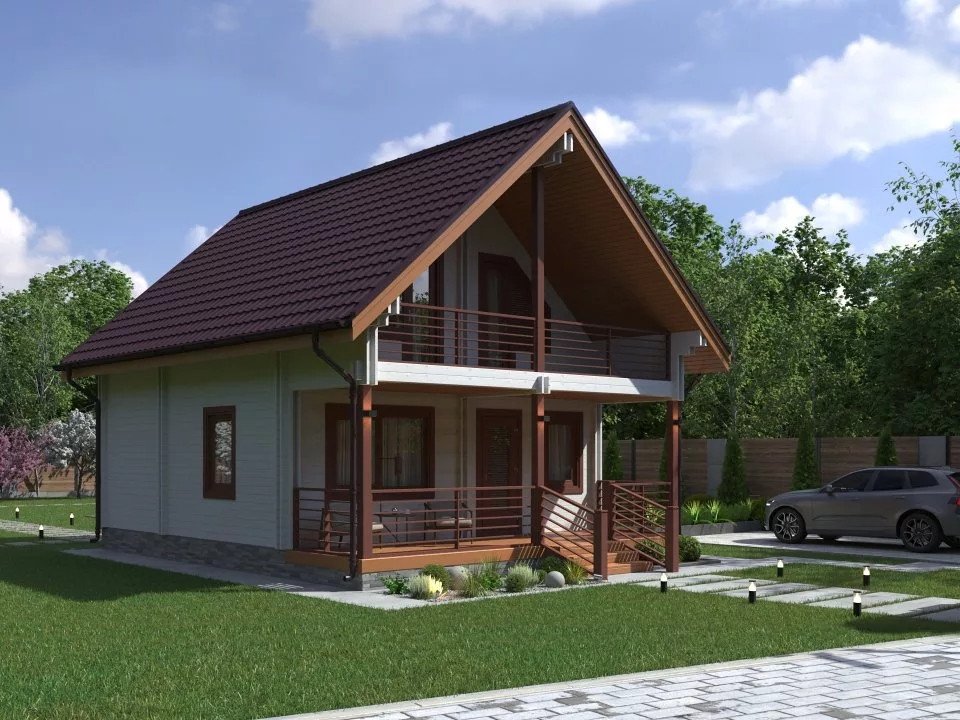 Дом Woods из бруса Успех