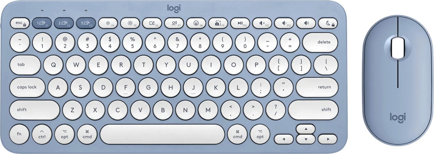 

Офисный набор Logitech Pebble 2 Combo for Mac (голубой, нет кириллицы)