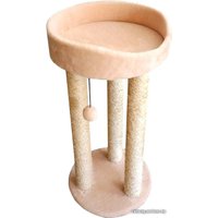 Лежак Cat House Тринога с лежанкой 0.85 (сизаль бежевый)