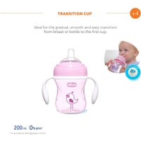 Поильник Chicco Transition Cup 340728529 (200мл, розовый)
