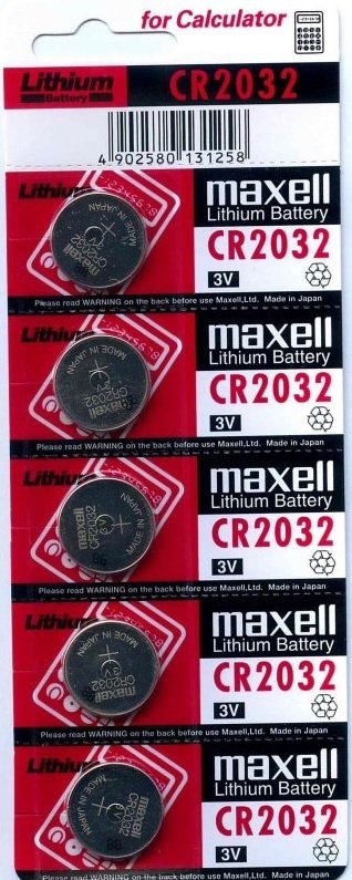 

Батарейка Maxell CR2032 5 шт. 18586300