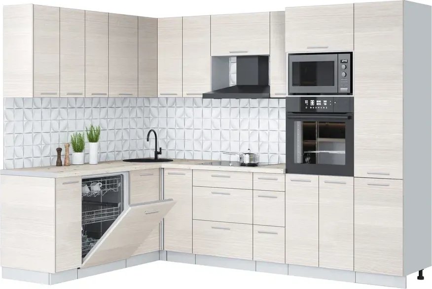 

Готовая кухня Интерлиния Мила Лайт 1.896х2.78 (вудлайн кремовый/вудлайн кремовый/бискайская сосна)