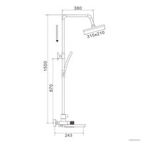 Душевая система  Rose R1896H