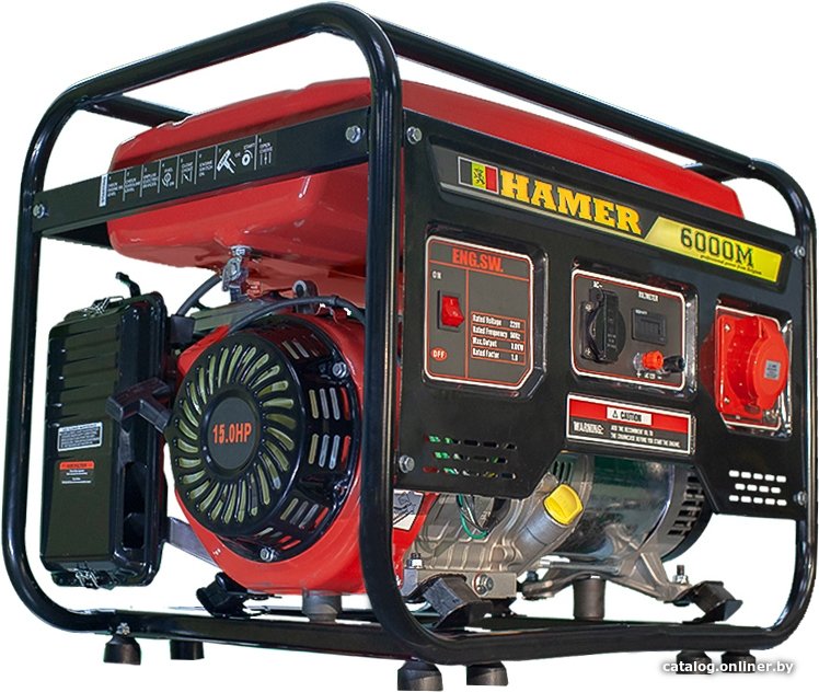 Бензиновый генератор Hamer 6000M