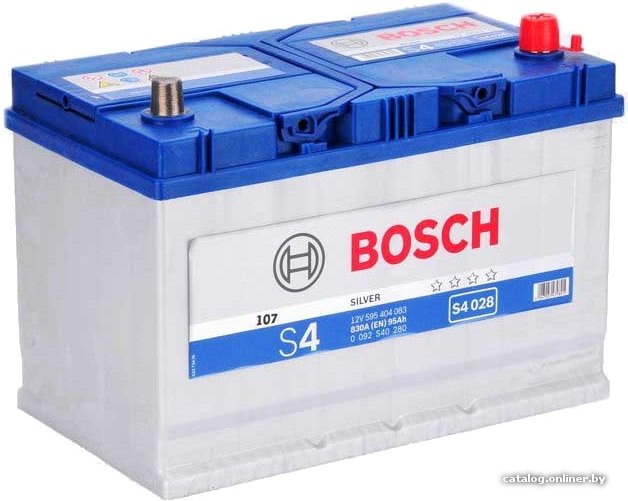 Автомобильный аккумулятор Bosch S4 028 (595404083) 95 А/ч JIS