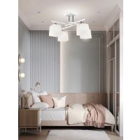 Люстра средней высоты Aitin Pro НПБ 02-4x60-101 N5985/4 (белый/хром)