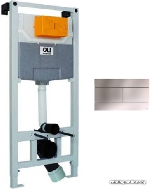Инсталляция для унитаза OLI 120 Plus 099949 + 659046 (матовый хром)