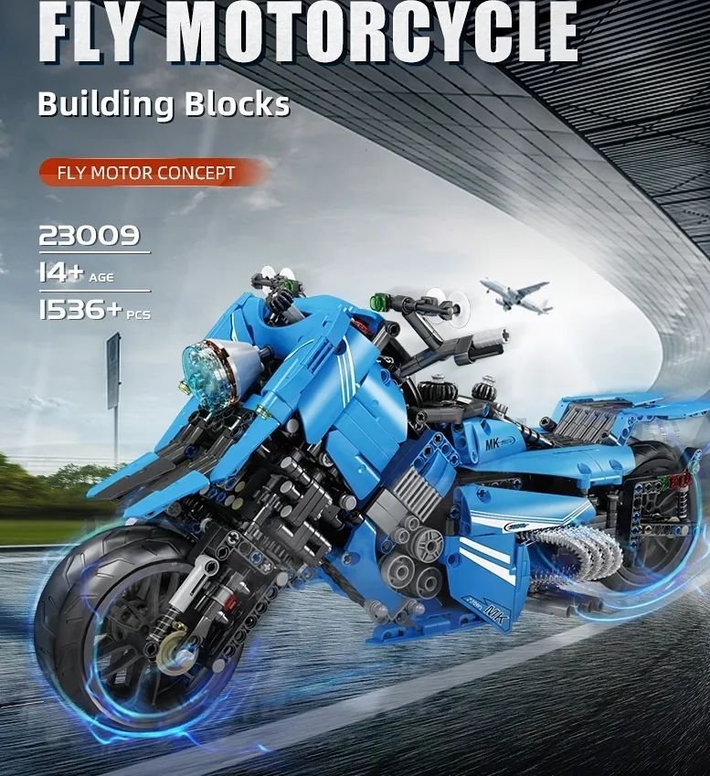 

Конструктор Mould King 23009 Летающий мотоцикл