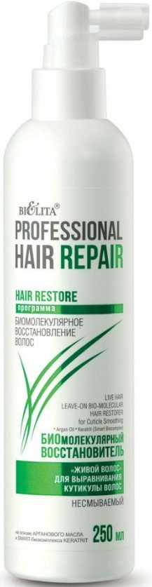 

Спрей Belita Hair Repair Живой волос для выравнивания кутикулы волос несмываем 250 мл