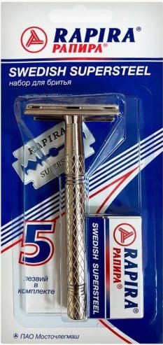 

Бритвенный станок Rapira Swedish Supersteel (5 лезвий)