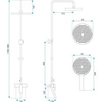 Душевая система  Rea Bloom REA-P9527