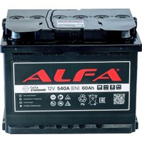 Автомобильный аккумулятор ALFA Standard 60 R+ (60 А·ч)